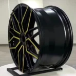 Customized Yellow Spokes 5*108 5*120 17-24inch Milled Letter Rims Car Alloy Wheels for BMW