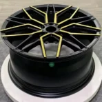 Customized Yellow Spokes 5*108 5*120 17-24inch Milled Letter Rims Car Alloy Wheels for BMW - Image 3
