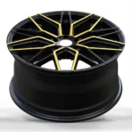 Customized Yellow Spokes 5*108 5*120 17-24inch Milled Letter Rims Car Alloy Wheels for BMW - Image 4
