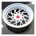 Deep-Concave Alloy Car Wheel Staggered-Design Hub Polished Silver Chrome Spoke Alloy Rims - Image 2