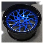 Deep-Concave Alloy Car Wheel Staggered-Design Hub Polished Silver Chrome Spoke Alloy Rims - Image 3