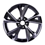 Factory Production Classical Replica Black Machined Face 5 Holes Aluminum Alloy Car Wheel - Image 2
