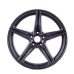 Factory Production Classical Replica Black Machined Face 5 Holes Aluminum Alloy Car Wheel