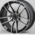 Factory Sale 5 Holes Aluminum Alloy Black Machined Car Wheel - Image 2