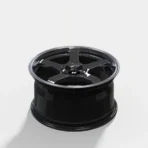 Factory Wholesale 5 Holes Durable Black Painting Aluminum Alloy Car Wheel - Image 4