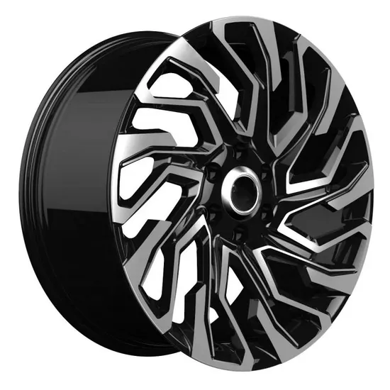 Flow Formed 6 Holes Black Machined Face Car Rims Aluminum Alloy Car Wheel
