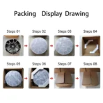 Gunmetal 5/6 Holes Hyper Black Aluminum Alloy Car Wheel Rims - Image 4