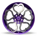 Heart-Shaped Cute Lady's Girl's Purple Custom Original/Aftermarket Rims Suitable for Various Luxury Cars. - Image 2