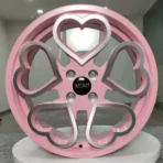 Heart-Shaped Cute Lady's Girl's Purple Custom Original/Aftermarket Rims Suitable for Various Luxury Cars. - Image 4