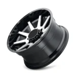 Heavy-Duty 20-Inch Truck Wheels with Reinforced Structure and Matte Black Finish - Image 3