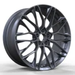 High Perfomance 5 Holes Black Silver Painting Pretty Aluminum Alloy Car Wheel - Image 4