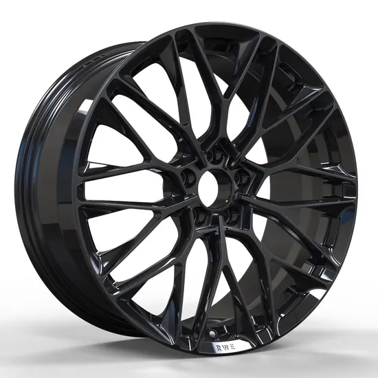 High Perfomance 5 Holes Black Silver Painting Pretty Aluminum Alloy Car Wheel