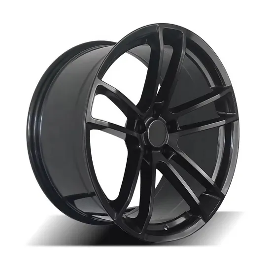 High Quality Car Alloy Wheel 15 16 17 Inch PCD 5X114.3 Deep Dish Wheel Rim Hyper Black