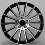 5 Holes Black Machined Aluminum Alloy Car Wheel - Image 2