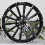 5 Holes Black Machined Aluminum Alloy Car Wheel