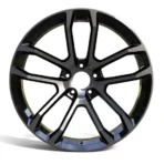 High Strength Customized Black Machined Face 5 Holes Alloy Wheel for Car - Image 2
