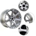 Forged Aluminum Deep Pink Custom Logo Rims for Ladies - Image 2