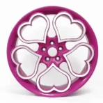 Forged Aluminum Deep Pink Custom Logo Rims for Ladies - Image 4