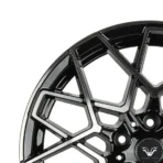 Hot Sale 16/17/18/19/20inch 20*85 Wholesale Car Accessories Replica Alloy Wheels with Matte Black Finish Options