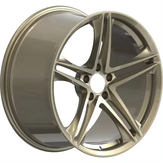 Hot Sale Forged Alloy Car Wheel Rims for Passenger Cars 5 Holes Black and Gold Painting