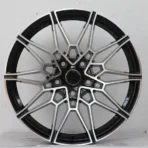 Hot Sell 5 Holes Aluminum Alloy Car Wheel Black Machined Car Wheel Rim - Image 2