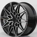 Hot Sell 5 Holes Aluminum Alloy Car Wheel Black Machined Car Wheel Rim