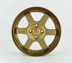 Lexury Hot Golden Full Painting Car Mag 8X100/114.3 4X114.3 14 15 17 Inch Alloy Rims for Sale - Image 2