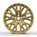 Luxury Cheap Staggered Mesh Golden Auto Alloy Car Rims Wheels