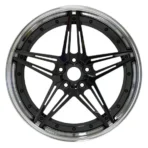 Made in China Aluminum Alloy Wheel Rims Polished Face and Lip 18 19 20 21 22 23 24 Inch Forged Wheels