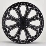 Matt Black Machine Face 4X4 Aluminum Alloy Car Wheel Rims off-Road Wheel Rims - Image 3