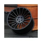 Matte Black 5 Holes Aluminium Alloy Car Wheel - Image 3