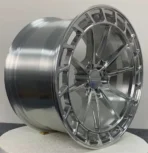 Monoblock Forged 5 Holes Silver Polished New Model Alloy Wheel Rims for Passenger Car - Image 2