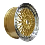 5X100 Gold Paint Rims Set 4 for Vintage/Custom Vehicles - Image 4