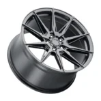 New Design Durable Matte Black Flow Formed 5 Holes Aluminum Car Wheel - Image 3
