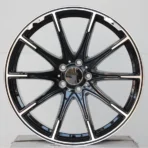 New Design Flow Formed Passenger Car Wheel 5 Holes Black Aluminum Alloy Car Wheel - Image 2