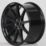 New Design Flow Formed Passenger Car Wheel 5 Holes Black Aluminum Alloy Car Wheel