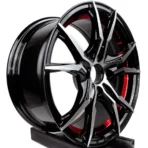 New Design Red Lip Aluminium Alloy Wheels 4 5 Holes Passenger Car Alloy Wheels - Image 2