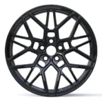 Original Matt Black Staggered Aftermarket Front Tires Rims Tyre Rine Car Wheels - Image 2
