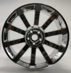 Ouya Wheel Auto Parts Popular Factory Supply 10 Spokes Chrome Alloy Car Wheel Rim Hub - Image 2