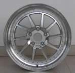 Ouya Wheel Car Accessories High Quality Silver Machined Lip with Rivets Alloy Car Wheel - Image 3