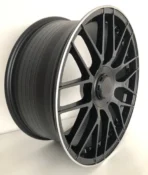 Ouya Wheel Classic ODM OEM 5X112 Black Machined Lip Alloy Car Wheel - Image 2