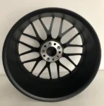 Ouya Wheel Classic ODM OEM 5X112 Black Machined Lip Alloy Car Wheel - Image 3