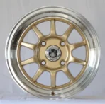 Ouya Wheel Hot Sell Gold Machined Lip Alloy Car Wheel - Image 2
