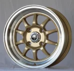Ouya Wheel Hot Sell Gold Machined Lip Alloy Car Wheel - Image 3