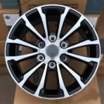 6 Holes Black Machine Face Replica Car Wheel Rim - Image 2