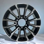 6 Holes Black Machine Face Replica Car Wheel Rim