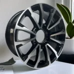 6 Holes Black Machine Face Replica Car Wheel Rim - Image 4