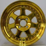 Racing Car Wheels Hot Sale High Golden Polishing Standard Aluminum Alloy Customizable Custom Forged Wheels - Image 4