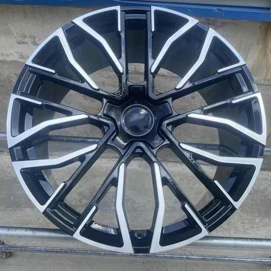 Silver-Machined-Face-Durable-Black-Car-Wheel-Rim-5-Holes-Aluminum-Alloy-Car-Wheel Silver Machined Face Durable Black Car Wheel Rim 5 Holes Aluminum Alloy Car Wheel - Image 1