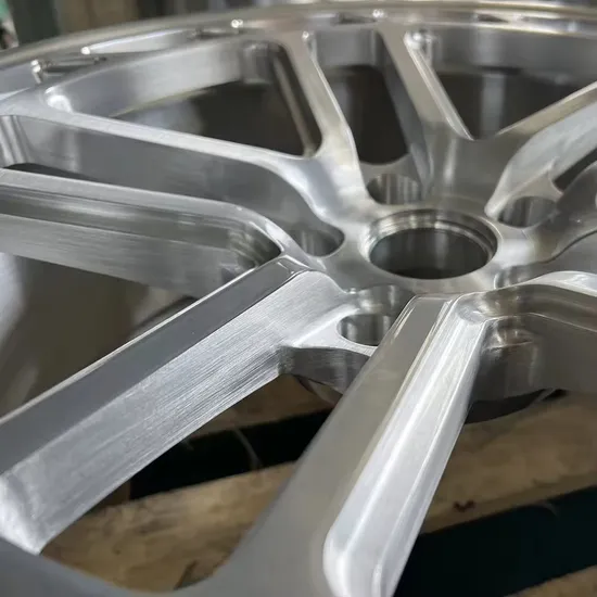 Silver Spoke 5 Holes Car Accessories Auto Parts Alloy Forged Car Wheel Rims